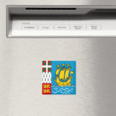Vlag van Saint-Pierre en Miquelon Magneet (Insitu (Vaatwasser))
