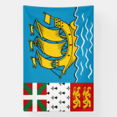 Vlag van Saint-Pierre en Miquelon Spandoek (Verticaal)