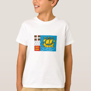 Vlag van Saint-Pierre en Miquelon T-shirt
