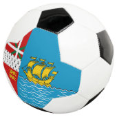 Vlag van Saint-Pierre en Miquelon Voetbal (Drie kwart)