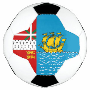 Vlag van Saint-Pierre en Miquelon Voetbal