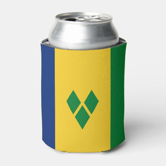 Vlag van Saint Vincent Blikjeskoeler (Blikje Voorkant)