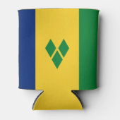Vlag van Saint Vincent Blikjeskoeler (Voorkant)