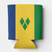Vlag van Saint Vincent Blikjeskoeler (Achterkant)