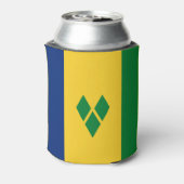 Vlag van Saint Vincent Blikjeskoeler (Blikje Achterkant)