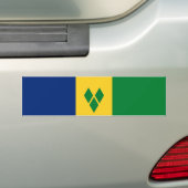 Vlag van Saint Vincent Bumpersticker (Op auto)