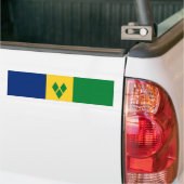 Vlag van Saint Vincent Bumpersticker (Op Truck)