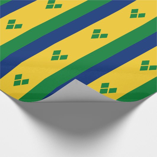 Vlag van Saint Vincent Cadeaupapier (Hoek)