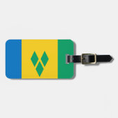 Vlag van Saint Vincent Easy ID Personal Bagagelabel (Voorkant horizontaal)