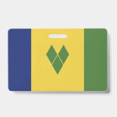Vlag van Saint Vincent en de Grenadines Badge (Achterkant)