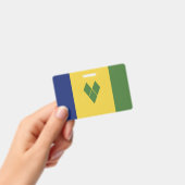 Vlag van Saint Vincent en de Grenadines Badge (Handheld)