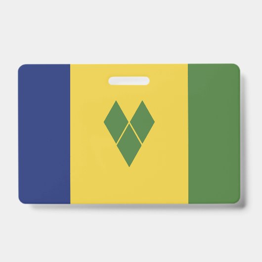 Vlag van Saint Vincent en de Grenadines Badge (Voorzijde)