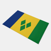 Vlag van Saint Vincent en de Grenadines Deurmat (Schuin)