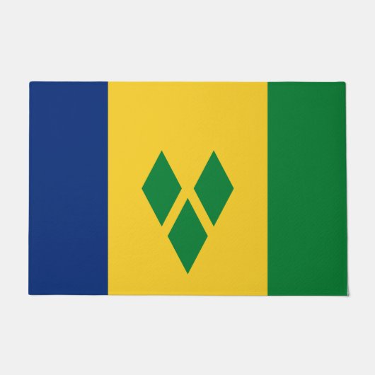 Vlag van Saint Vincent en de Grenadines Deurmat (Voorkant)