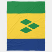 Vlag van Saint Vincent en de Grenadines Fleece Deken (Voorkant)