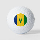 Vlag van Saint Vincent en de Grenadines Golfballen (Voorkant)