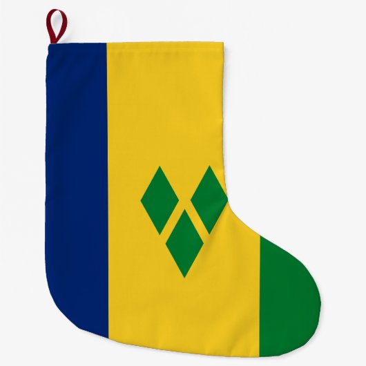Vlag van Saint Vincent en de Grenadines Grote Kerstsok (Voorkant)