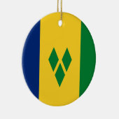 Vlag van Saint Vincent en de Grenadines Keramisch Ornament (Rechts)