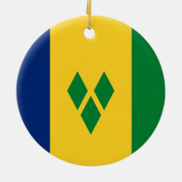 Vlag van Saint Vincent en de Grenadines Keramisch Ornament