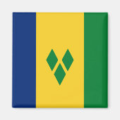 Vlag van Saint Vincent en de Grenadines Magneet (Voorkant)