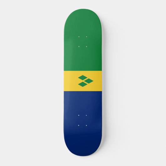 Vlag van Saint Vincent en de Grenadines Persoonlijk Skateboard (Voorkant)