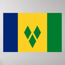 Vlag van Saint Vincent en de Grenadines Poster