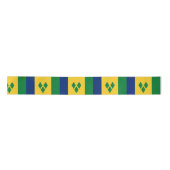 Vlag van Saint Vincent en de Grenadines Satijnen Lint (Voorkant)