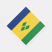 Vlag van Saint Vincent en de Grenadines Servet (Hoek)