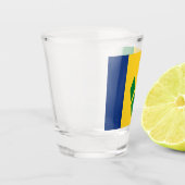 Vlag van Saint Vincent en de Grenadines Shot Glas (Links)