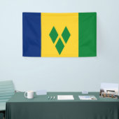 Vlag van Saint Vincent en de Grenadines Spandoek (Beurs)