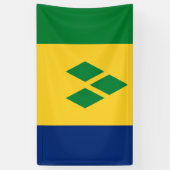 Vlag van Saint Vincent en de Grenadines Spandoek (Verticaal)