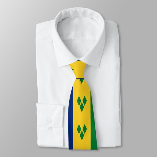 Vlag van Saint Vincent en de Grenadines Stropdas (Gebonden)