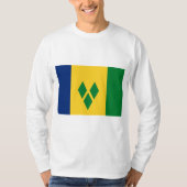 Vlag van Saint Vincent en de Grenadines T-shirt (Voorkant)
