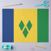 Vlag van Saint Vincent en de Grenadines Tissuepapier (Craft)