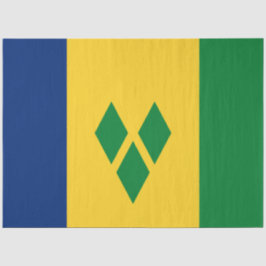 Vlag van Saint Vincent en de Grenadines Tissuepapier
