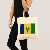 Vlag van Saint Vincent en de Grenadines Tote Bag (Voorkant (product))
