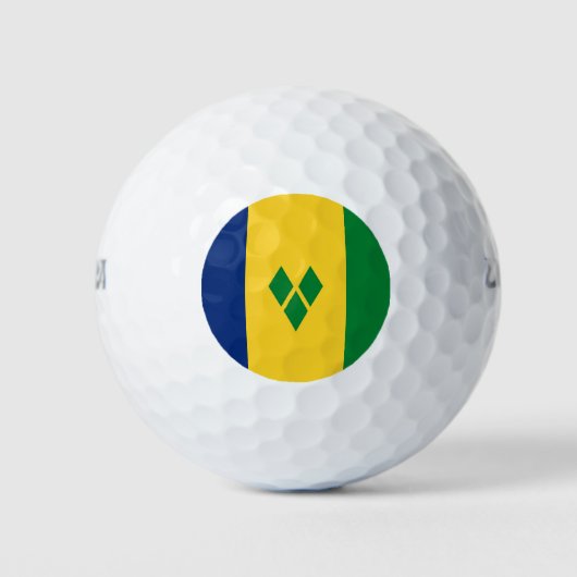 Vlag van Saint Vincent Golfballen (Voorkant)