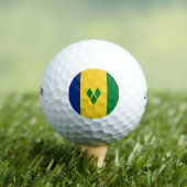 Vlag van Saint Vincent Golfballen (Insitu Shirt)