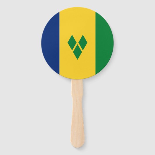 Vlag van Saint Vincent Handwaaier (Voorkant)