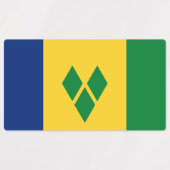 Vlag van Saint Vincent Labels (Design 1)
