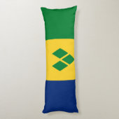 Vlag van Saint Vincent Lichaamskussen (Achterkant (Verticaal))