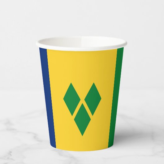 Vlag van Saint Vincent Papieren Bekers (Links)