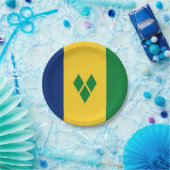 Vlag van Saint Vincent Papieren Bordje (Feest)