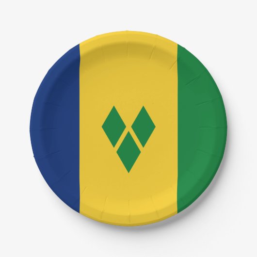 Vlag van Saint Vincent Papieren Bordje (Voorkant)