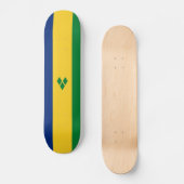 Vlag van Saint Vincent Persoonlijk Skateboard (Voorkant)