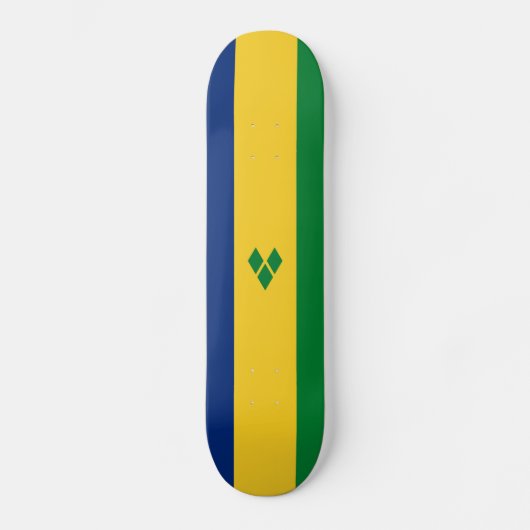 Vlag van Saint Vincent Persoonlijk Skateboard (Voorkant)