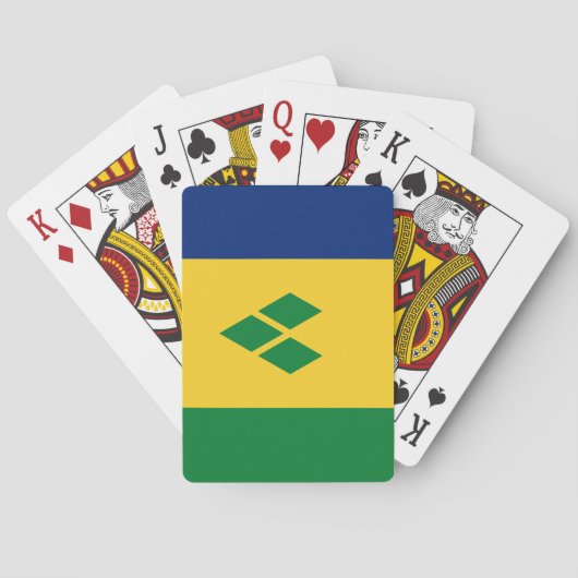 Vlag van Saint Vincent Pokerkaarten (Achterkant)