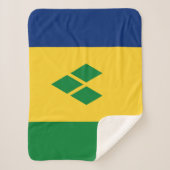Vlag van Saint Vincent Sherpa Deken (Voorkant)
