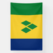 Vlag van Saint Vincent Spandoek (Verticaal)