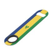 Vlag van Saint Vincent Speed Flessenopener (Voorkant Gekanteld)